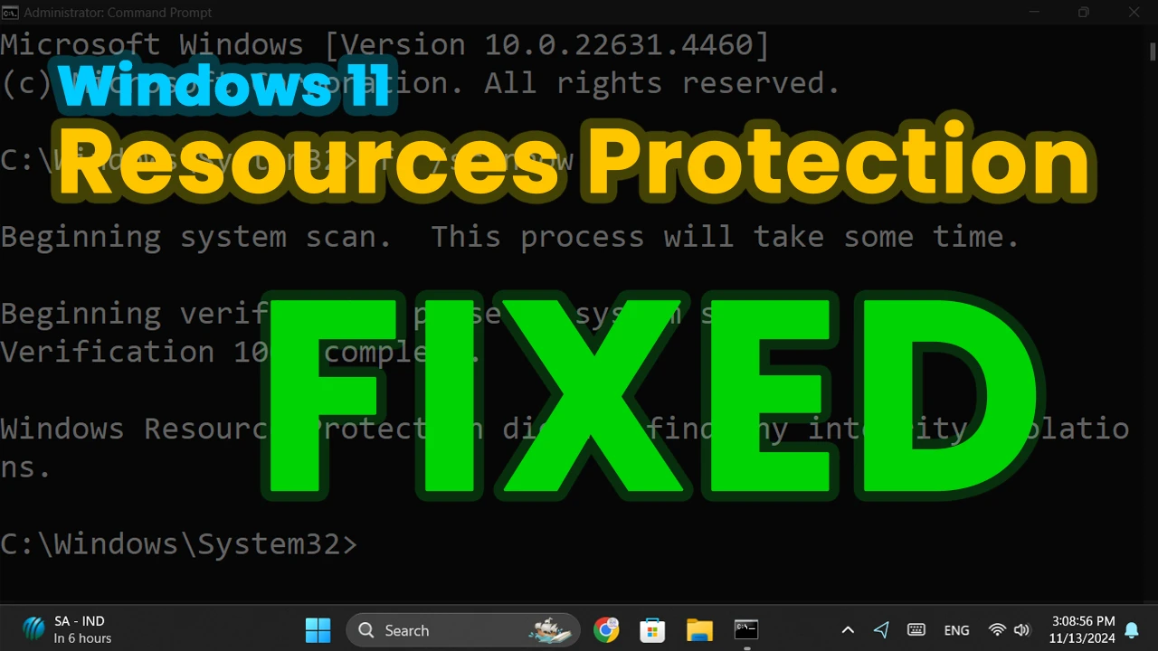 How to Fix "Windows Resource Protection Found Corrupt Files" Error